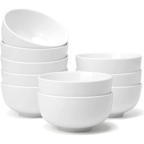 Latitude Run® Friedwin Latitude Run® Ceramic Bowls set of 10, 4.5 inch